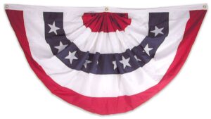 2 Ply Polyester Pleated Fan Bunting 27x54