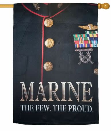 Marine Dress Blues Sublimated House Flag