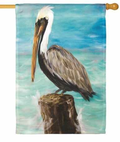 Pelican on a Post House Flag