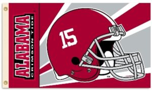 Alabama Crimson Tide Football Helmet 3x5 Flag