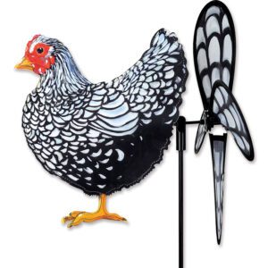 Black and White Chicken Petite Wind Spinner