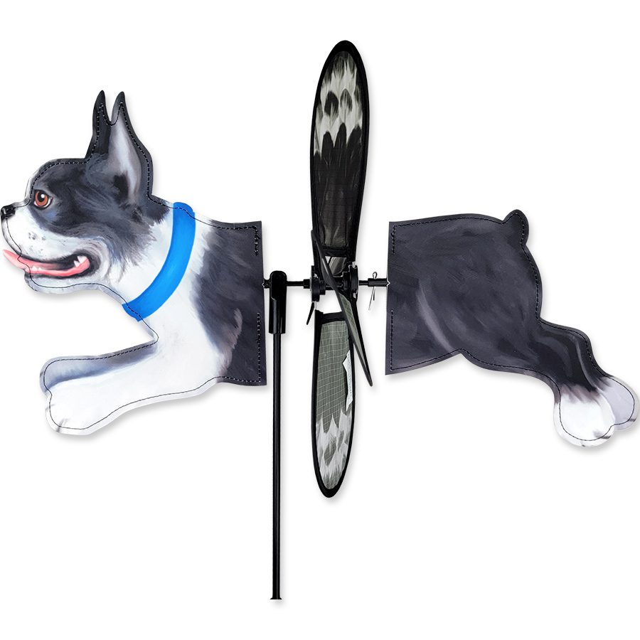 Boston Terrier Petite Wind Spinner I AmEricas Flags