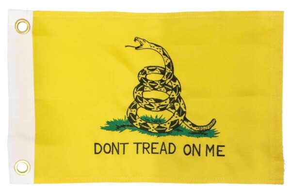Gadsden Don't Tread On Me 2-Ply Polyester 12x18 Boat Flag