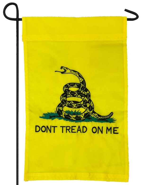 Gadsden Don't Tread On Me Garden Flag Embroidered Nylon