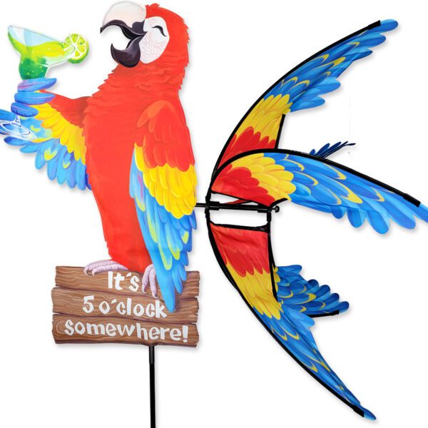 Island Parrot Large Wind Spinner