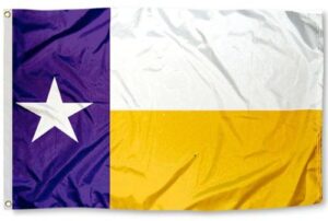 LSU Purple and Gold Texas 3x5 Flag