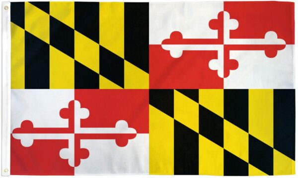 Maryland State 3x5 Flag - 150 Denier Nylon