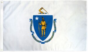 Massachusetts State 3x5 Flag - 150 Denier Nylon