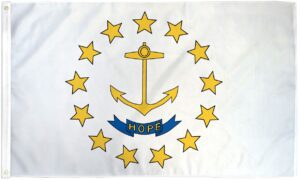 Rhode Island State 3x5 Flag - 150 Denier Nylon