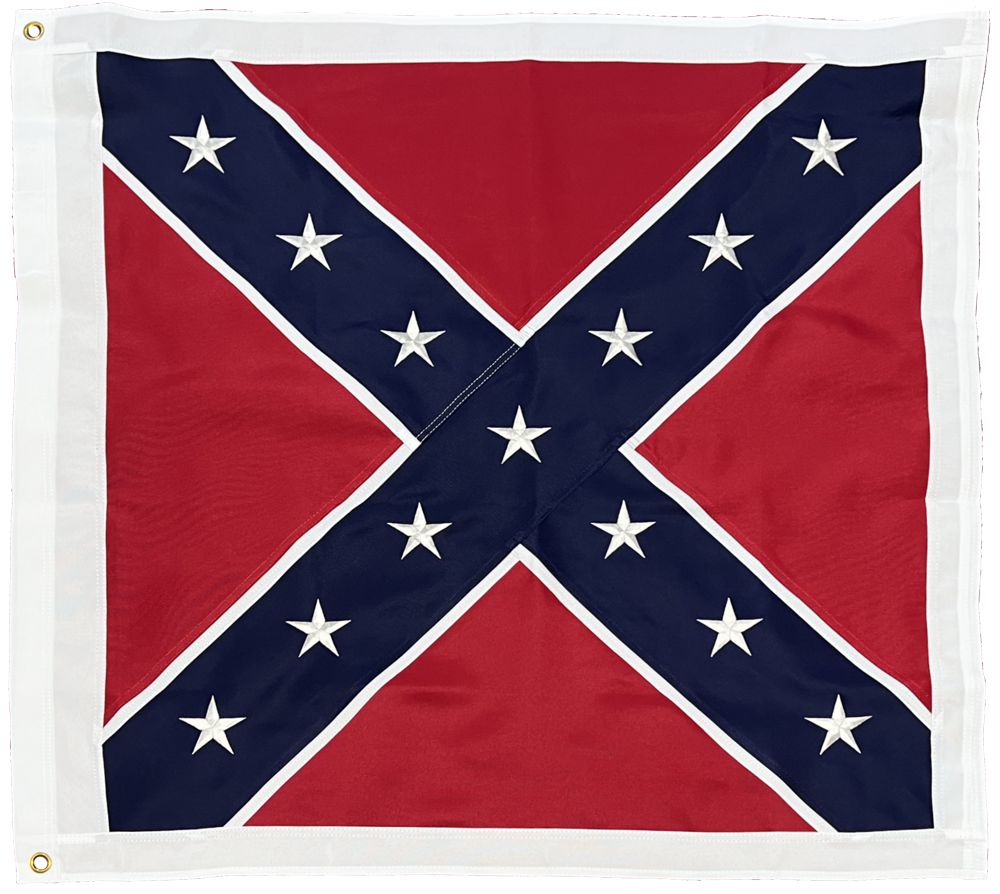 Square Confederate Battle Flag 52″x52″ 2-Ply Polyester - I AmEricas Flags