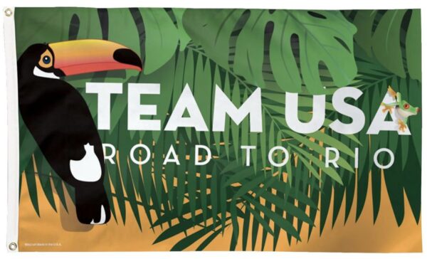 Team USA Road to Rio Deluxe 3x5 Flag