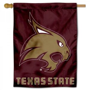 Texas State Bobcats Double Sided House Flag