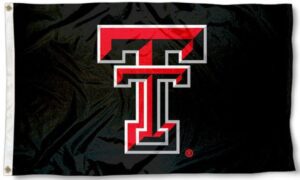 Texas Tech Double T Logo 3x5 Flag - Black