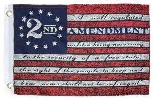 Vintage Betsy Ross 2nd Amendment 12x18 Boat Flag