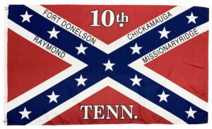 10th Tennessee Infantry Regiment 3x5 Flag - Printed