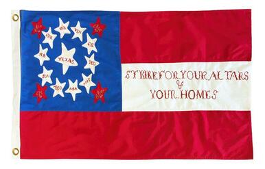 10th Texas Cavalry Battle Flag 2x3 Sewn Cotton