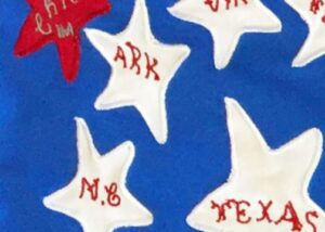 10th Texas Cavalry Battle Flag 3x5 Sewn Cotton Detail 2