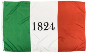 1824 Tricolor 3x5 Flag - Printed