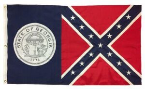 1956 Georgia State Flag 3x5 2-Ply Polyester