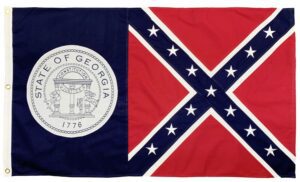 1956 Georgia State Flag 3x5 Sewn Cotton