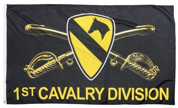 1st Cavalry Crossed Sabres 3×5 Flag - I AmEricas Flags