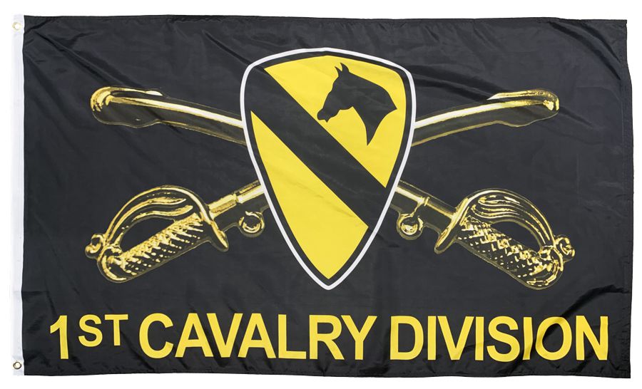 1st Cavalry Division Black 3×5 Flag I Americas Flags
