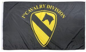 1st Cavalry Division Black 3x5 Flag