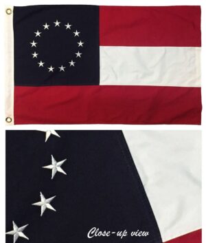 1st National Confederate 13 Star Flags - Sewn Cotton