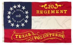 20th Regiment Texas Volunteers Flag 3x5 2-Ply Polyester