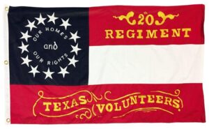 20th Regiment Texas Volunteers Flag 3x5 Sewn Cotton