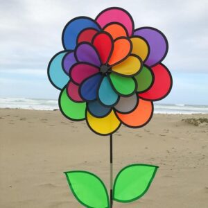24 Petal Flower Triple Wind Spinner