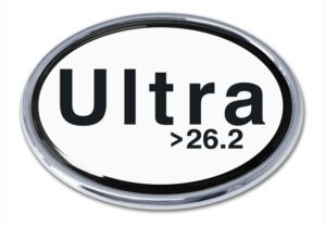 26.2 Ultra Marathon Chrome Car Emblem