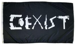 2nd Amendment Coexist 3x5 Flag