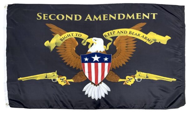 2nd Amendment Eagle and Revolvers 3x5 Flag