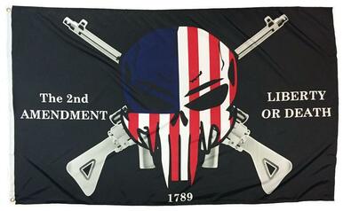 2nd Amendment Punisher Skull 3x5 Flag