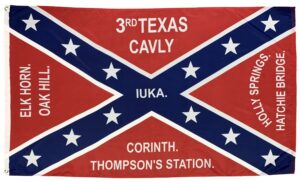 3rd Texas Cavalry Regiment 3x5 Flag