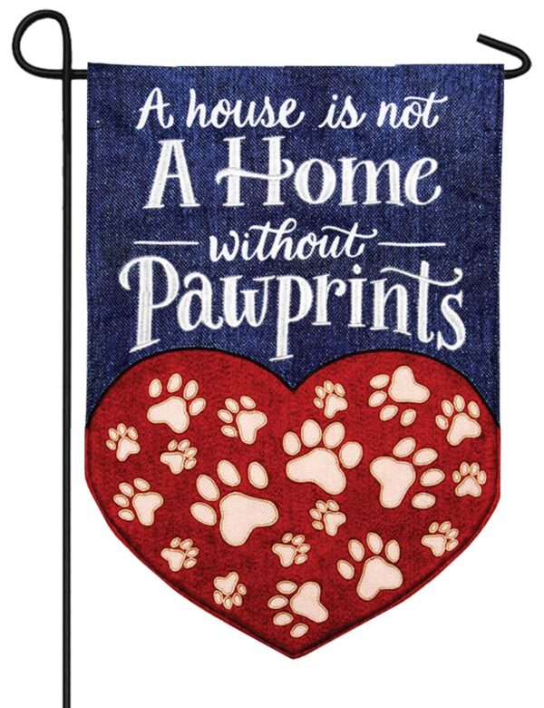 A House Is Not A Home Double Applique Garden Flag