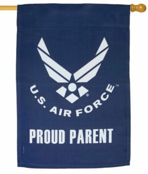Air Force Proud Parent Sublimated House Flag