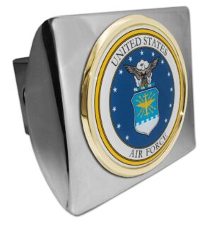 Air Force Seal Chrome Hitch Cover