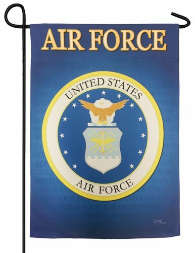 Air Force Seal Sublimated Garden Flag