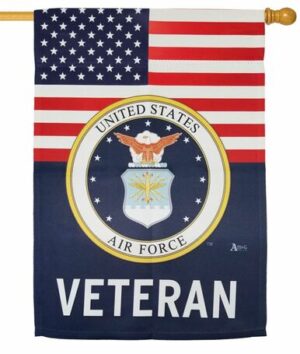 Air Force Veteran Sublimated House Flag