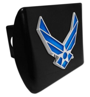 Air Force Wings Premium Emblem Black Hitch Cover