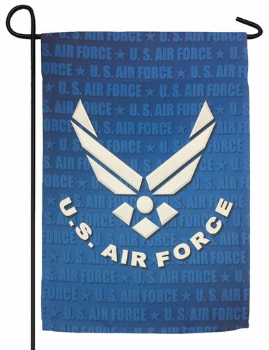 Air Force Wings Sublimated Garden Flag