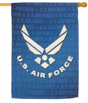 Air Force Wings Sublimated House Flag