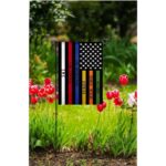 All Responders Thin Line Suede Reflections Garden Flag