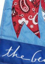 America the Beautiful Paisley Double Applique Garden Flag