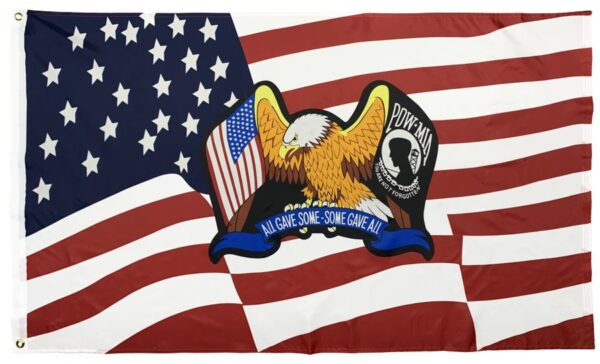 American POW Eagle 3x5 Flag