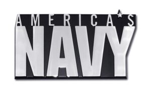 America's Navy Chrome Car Emblem