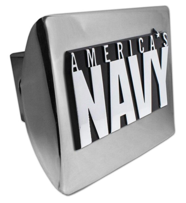 America's Navy Shiny Chrome Hitch Cover