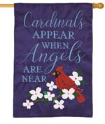 Angels Are Near Applique House Flag